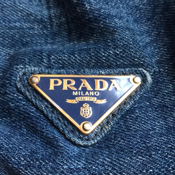 Authentic Prada Denim Tote Bag - Picture 7 of 16